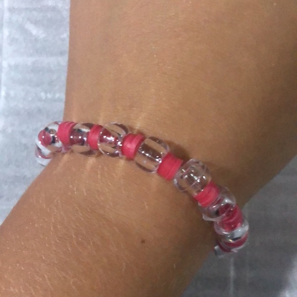 Red And Clear Bracelet - Picture 2 of 3